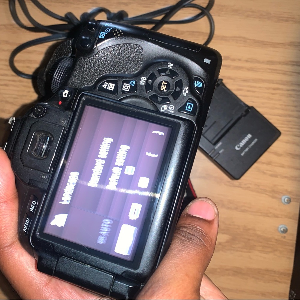 Canon Black DSLR Camera with Charger